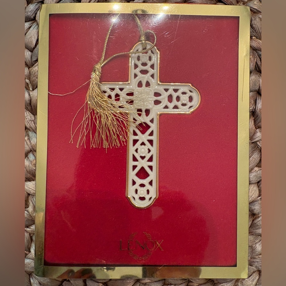 Lenox Cross Christmas Ornament